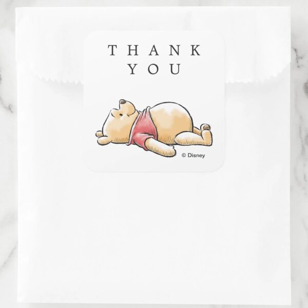 Watercolor_Winnie_the_Pooh_&_Pals_Birthday_Square_Sticker_5 Watercolor Winnie The Pooh Pals Birthday Square Sticker