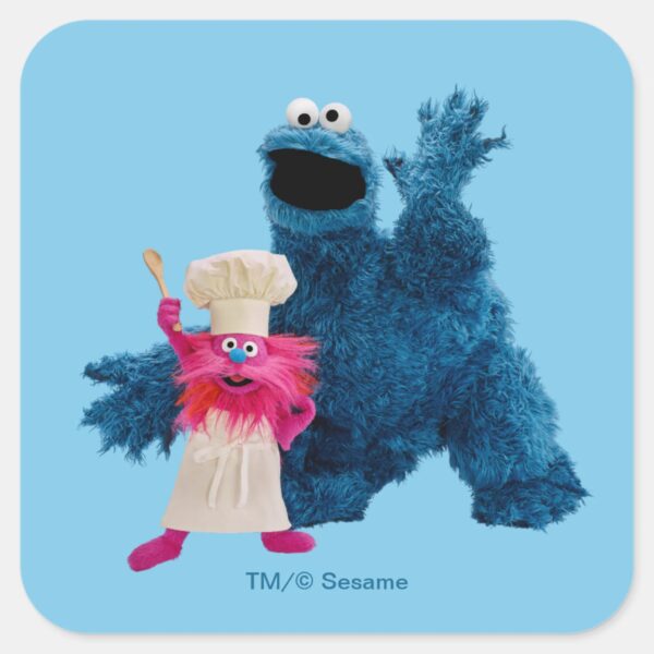 We_Are_Foodies___Classic_Pose_Square_Sticker_1 We Are Foodies Classic Pose Square Sticker