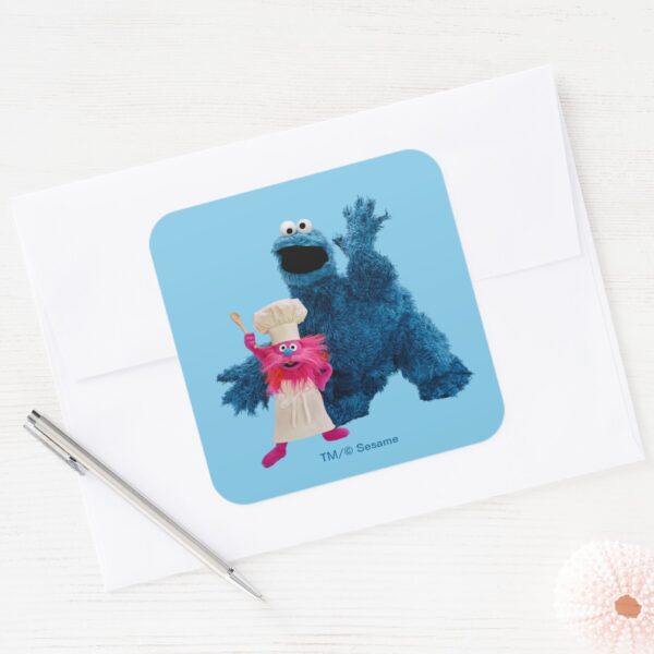 We_Are_Foodies___Classic_Pose_Square_Sticker_3 We Are Foodies Classic Pose Square Sticker