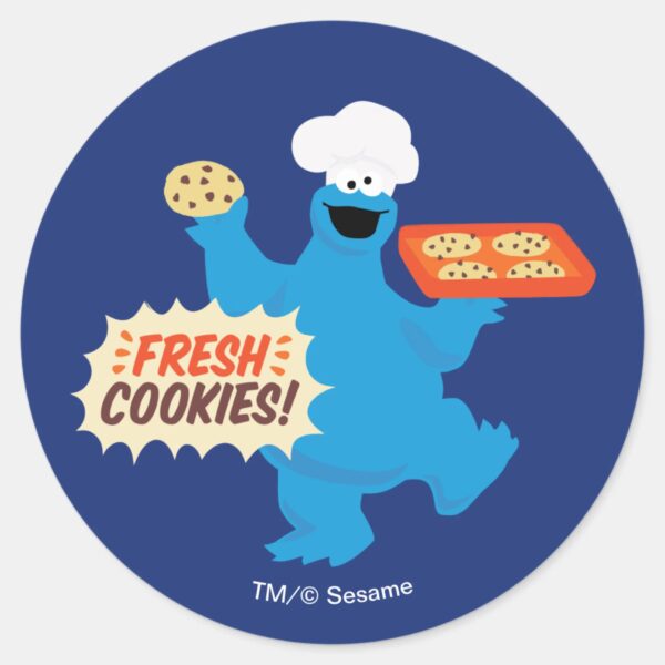 We_Are_Foodies___Fresh_Cookies!_Classic_Round_Sticker_1 We Are Foodies Fresh Cookies Classic Round Sticker