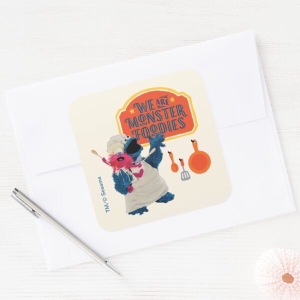 We_Are_the_Monster_Foodies_Square_Sticker_3 We Are The Monster Foodies Square Sticker