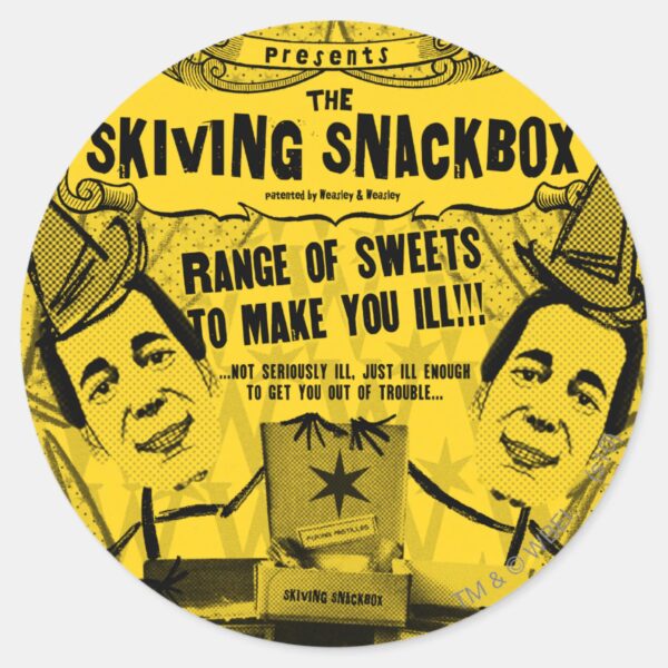 Weasley_and_weasley_Products_Classic_Round_Sticker_1 Weasley And Weasley Products Classic Round Sticker