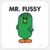 Well-Groomed_Mr._Fussy_Square_Sticker_1 Well Groomed Mr. Fussy Square Sticker