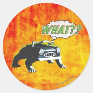 What Classic Round Sticker