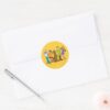 Whole Gang 14 Mystery Inc Classic Round Sticker