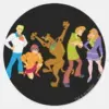 Whole Gang 16 Mystery Inc Classic Round Sticker