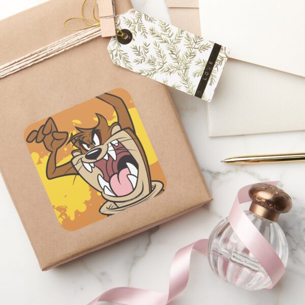 Wild_TAZ™_Square_Sticker_5 Wild TAZ™ Square Sticker