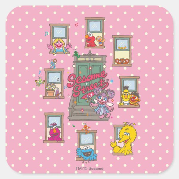 Window_Vintage_Art_Square_Sticker_1 Window Vintage Art Square Sticker