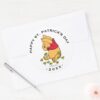 Winnie The Pooh Shamrock St. Patricks Day Classic Round Sticker