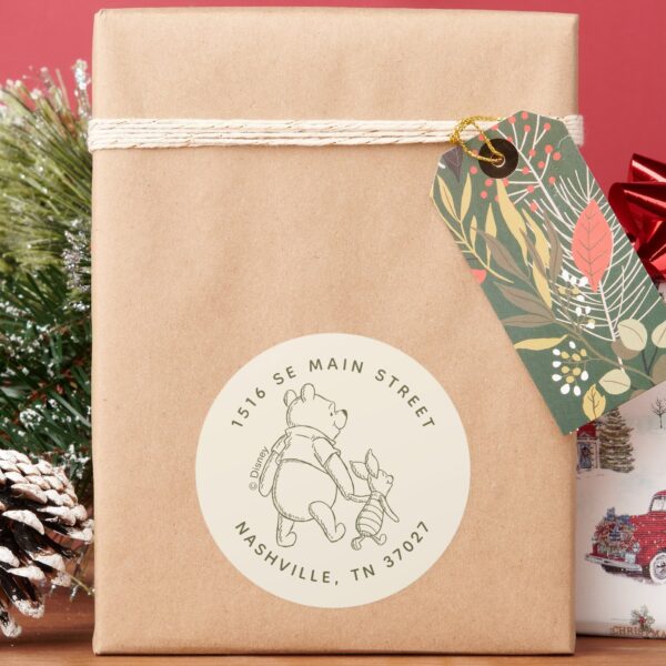 Winnie_the_Pooh_100_Acre_Wood_Birthday_Arch_Classic_Round_Sticker_7 Winnie The Pooh 100 Acre Wood Birthday Arch Classic Round Sticker