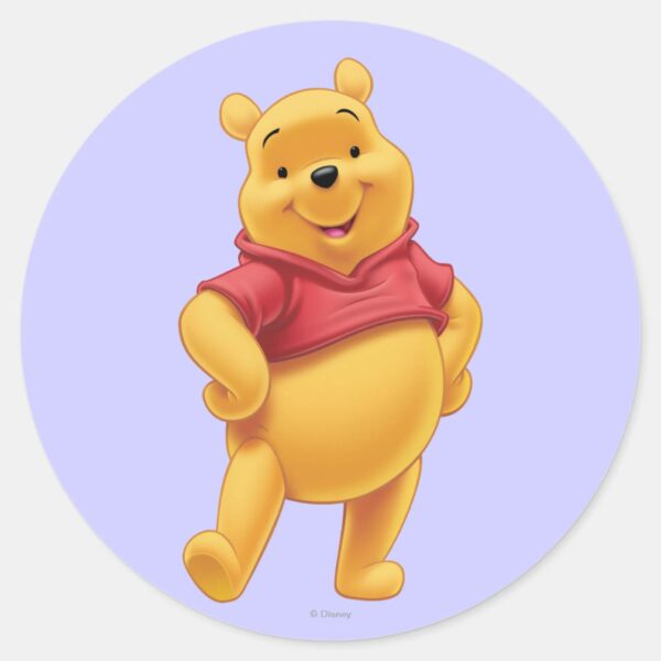 Winnie_the_Pooh_10_Classic_Round_Sticker_1 Winnie The Pooh 10 Classic Round Sticker