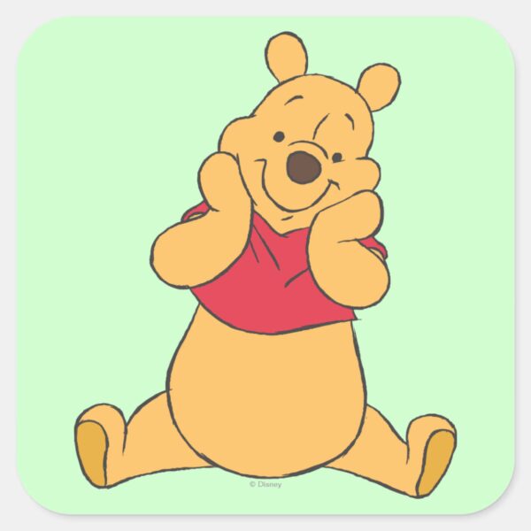 Winnie The Pooh 12 Square Sticker