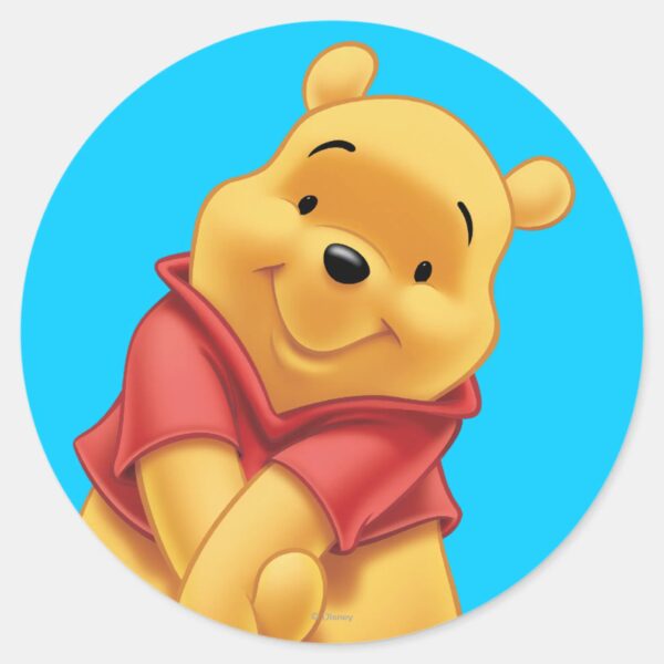 Winnie_the_Pooh_13_Classic_Round_Sticker_1 Winnie The Pooh 13 Classic Round Sticker
