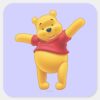 Winnie_the_Pooh_1_Square_Sticker_1 Winnie The Pooh 1 Square Sticker