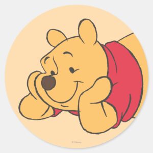 Winnie The Pooh 2 Classic Round Sticker