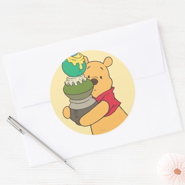 Winnie_the_Pooh_3_Classic_Round_Sticker_3 Winnie The Pooh 3 Classic Round Sticker