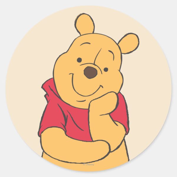 Winnie_the_Pooh_6_Classic_Round_Sticker_1 Winnie The Pooh 6 Classic Round Sticker