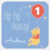 Winnie_the_Pooh_Balloon___Boy_-_First_Birthday_Square_Sticker_1 Winnie The Pooh Balloon Boy First Birthday Square Sticker