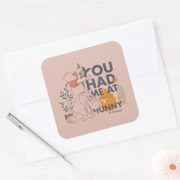 Winnie_the_Pooh_&_Eeyore___You_had_me_at_Hunny_Square_Sticker_3 Winnie The Pooh Eeyore You Had Me At Hunny Square Sticker