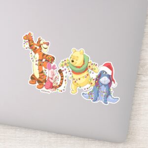 Winnie_the_Pooh___Christmas_Lights_Sticker_1 Winnie The Pooh Christmas Lights Sticker
