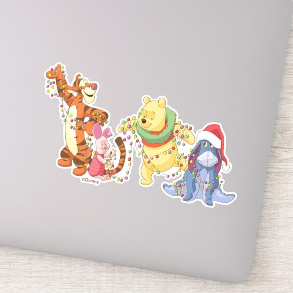 Winnie_the_Pooh___Christmas_Lights_Sticker_1 Winnie The Pooh Christmas Lights Sticker