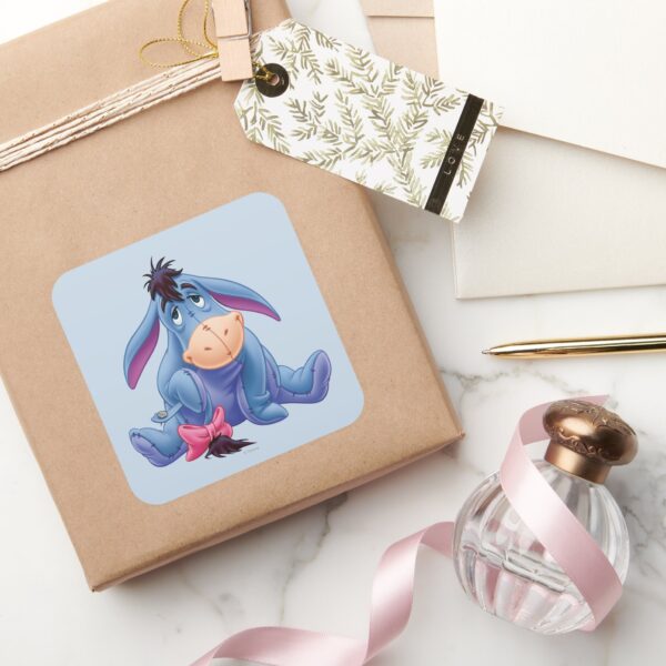 Winnie The Pooh Eeyore Smile Square Sticker