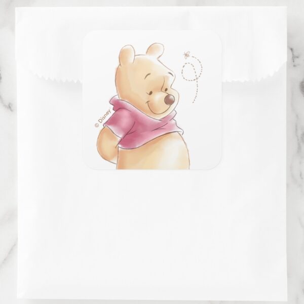 Winnie_the_Pooh___Fall_Pumpkin_Baby_Shower_Square_Sticker_6 Winnie The Pooh Fall Pumpkin Baby Shower Square Sticker