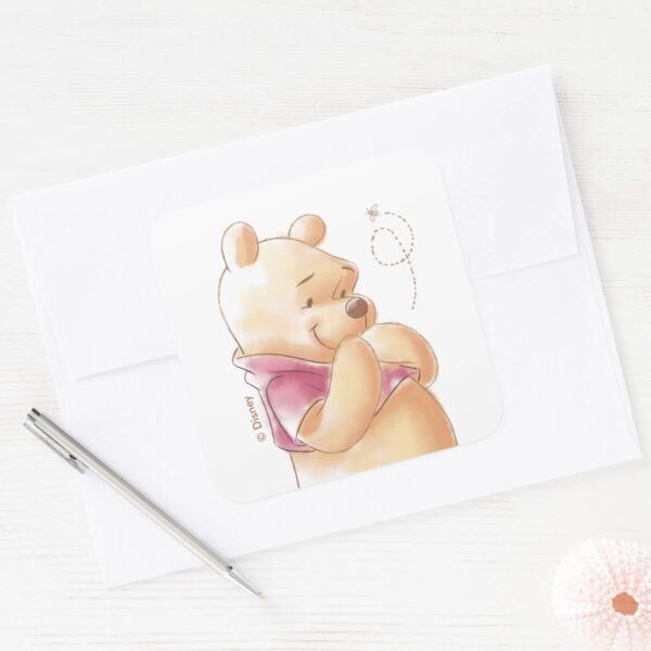 Winnie_the_Pooh___Fall_Pumpkin_First_Birthday_Square_Sticker_3 Winnie The Pooh Fall Pumpkin First Birthday Square Sticker