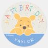 Winnie_the_Pooh___Happy_Birthday_Classic_Round_Sticker_1 Winnie The Pooh Happy Birthday Classic Round Sticker