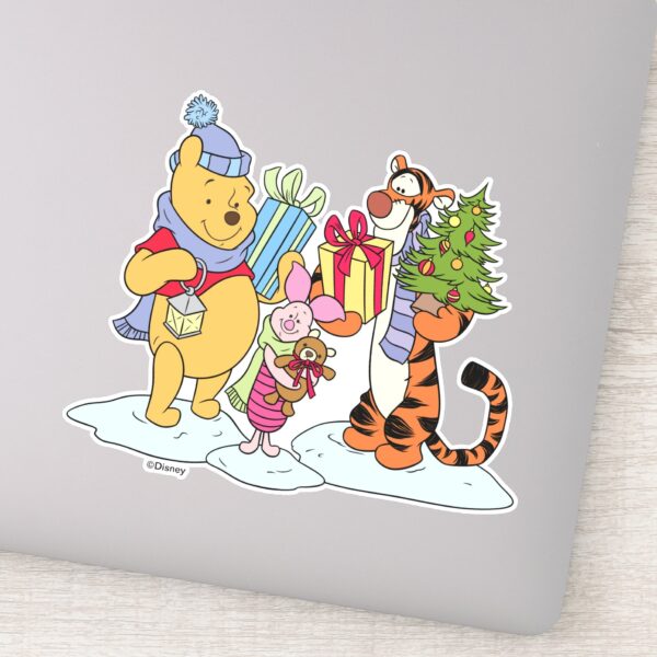 Winnie_the_Pooh___Happy_Holidays_Gift_Giving_Sticker_8 Winnie The Pooh Happy Holidays Gift Giving Sticker