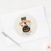 Winnie The Pooh Little Piglet Big Pumkin Classic Round Sticker