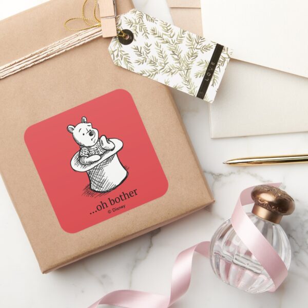 Winnie_the_Pooh___Oh_Bother_Quote_Square_Sticker_5 Winnie The Pooh Oh Bother Quote Square Sticker