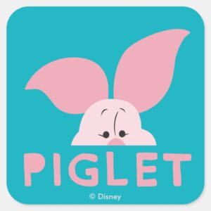 Winnie_the_Pooh___Peek-a-Boo_Piglet_Square_Sticker_1 Winnie The Pooh Peek A Boo Piglet Square Sticker