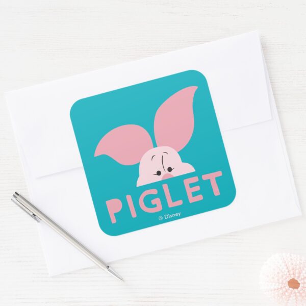 Winnie_the_Pooh___Peek-a-Boo_Piglet_Square_Sticker_3 Winnie The Pooh Peek A Boo Piglet Square Sticker