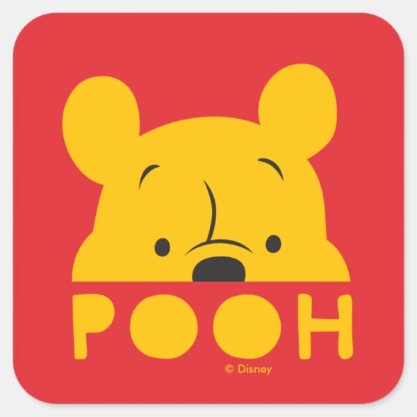 Winnie_the_Pooh___Peek-a-Boo_Pooh_Square_Sticker_1 Winnie The Pooh Peek A Boo Pooh Square Sticker
