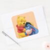 Winnie_the_Pooh_and_Eeyore_Square_Sticker_3 Winnie The Pooh And Eeyore Square Sticker