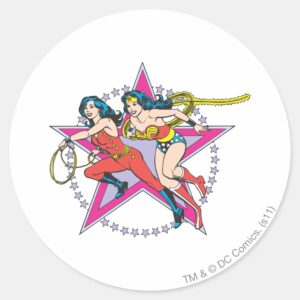 Wonder Girls Classic Round Sticker