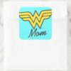 Wonder_Mom_Classic_Square_Sticker_3 Wonder Mom Classic Square Sticker