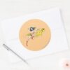 Wonder_WomanThrows_Crown_Classic_Round_Sticker_3 Wonder WomanThrows Crown Classic Round Sticker