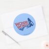 Wonder_Woman_75th_Anniversary_Red_&_Blue_Logo_Classic_Round_Sticker_3 Wonder Woman 75th Anniversary Red Blue Logo Classic Round Sticker