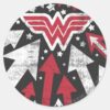 Wonder_Woman_Arrows_Classic_Round_Sticker_1 Wonder Woman Arrows Classic Round Sticker