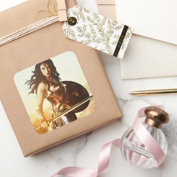 Wonder_Woman_At_Sunset_Square_Sticker_5 Wonder Woman At Sunset Square Sticker