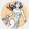 Wonder_Woman_Black_&_White_Lasso_Classic_Round_Sticker_1 Wonder Woman Black White Lasso Classic Round Sticker