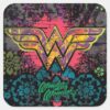 Wonder_Woman_Brick_Wall_Collage_Square_Sticker_1 Wonder Woman Brick Wall Collage Square Sticker