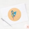 Wonder_Woman_Cape_Classic_Round_Sticker_3 Wonder Woman Cape Classic Round Sticker