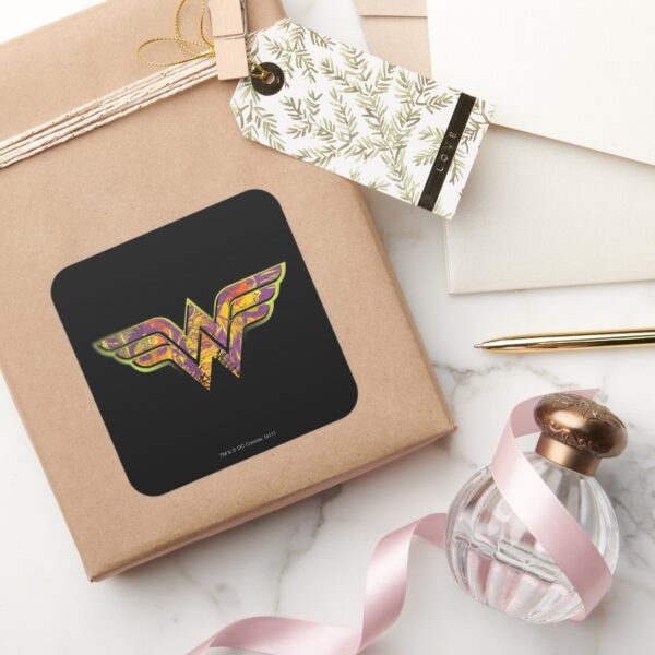 Wonder_Woman_Colorful_Logo_Square_Sticker_5 Wonder Woman Colorful Logo Square Sticker