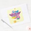 Wonder_Woman_Colorful_Scribbles_Square_Sticker_3 Wonder Woman Colorful Scribbles Square Sticker