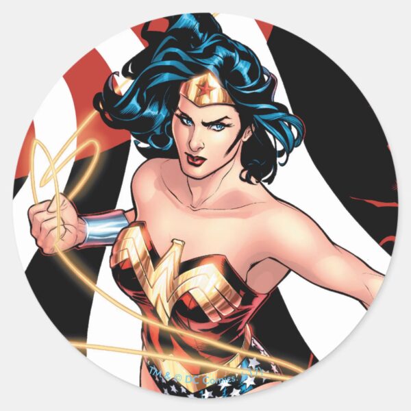 Wonder_Woman_Comic_Cover_#12_Classic_Round_Sticker_1 Wonder Woman Comic Cover 12 Classic Round Sticker