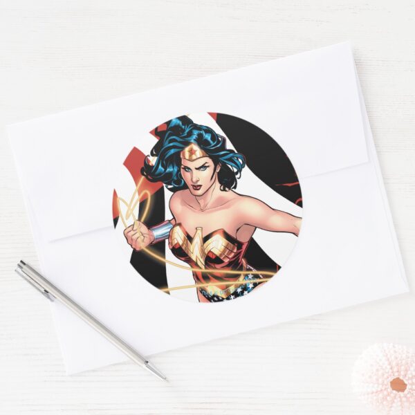 Wonder_Woman_Comic_Cover_#12_Classic_Round_Sticker_3 Wonder Woman Comic Cover 12 Classic Round Sticker