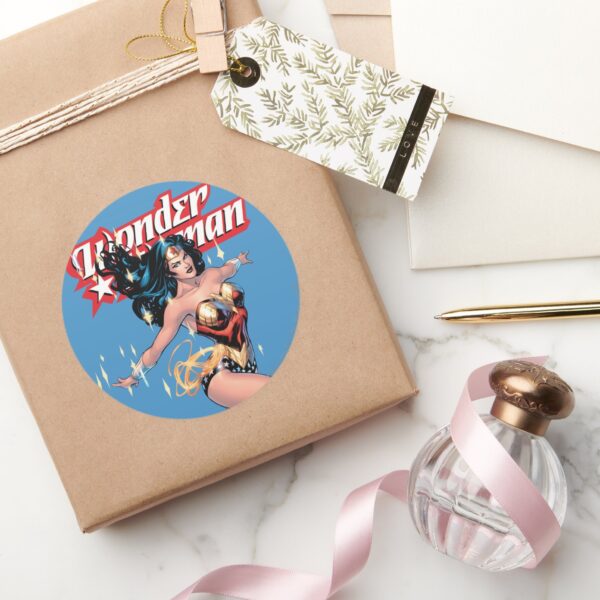 Wonder_Woman_Comic_Cover_Classic_Round_Sticker_5 Wonder Woman Comic Cover Classic Round Sticker